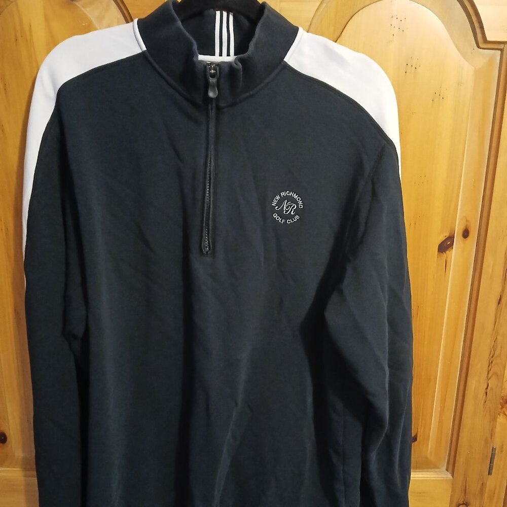 Adidas Golf Mens 1/4 Zip Pullover Long Sleeve Medium New Richmond GC (WI) EUC
